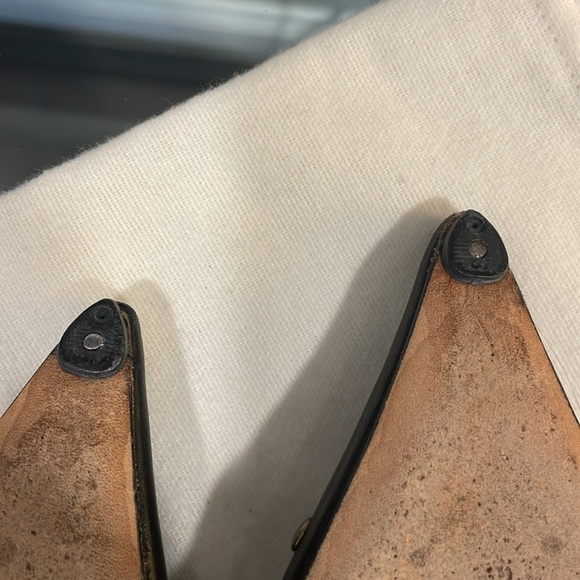 Manolo Blahnik studded mules kitten heel - Picture 6 of 9